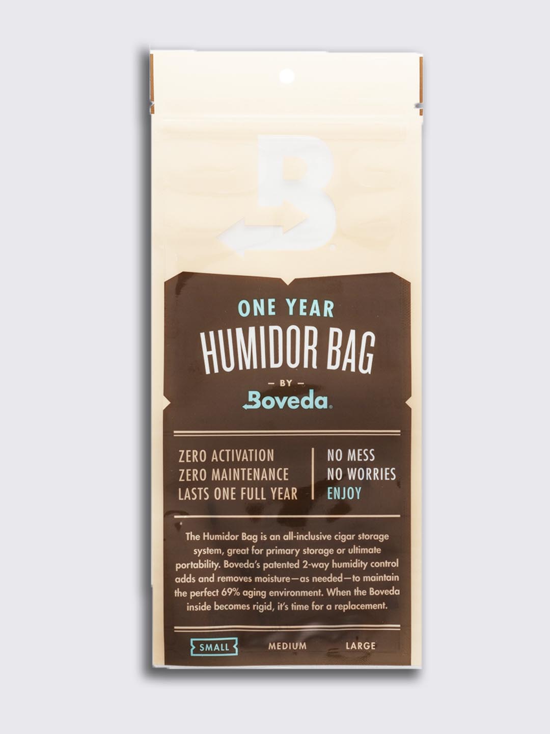 Boveda One Year Humidor Bag Small Cigars Daily