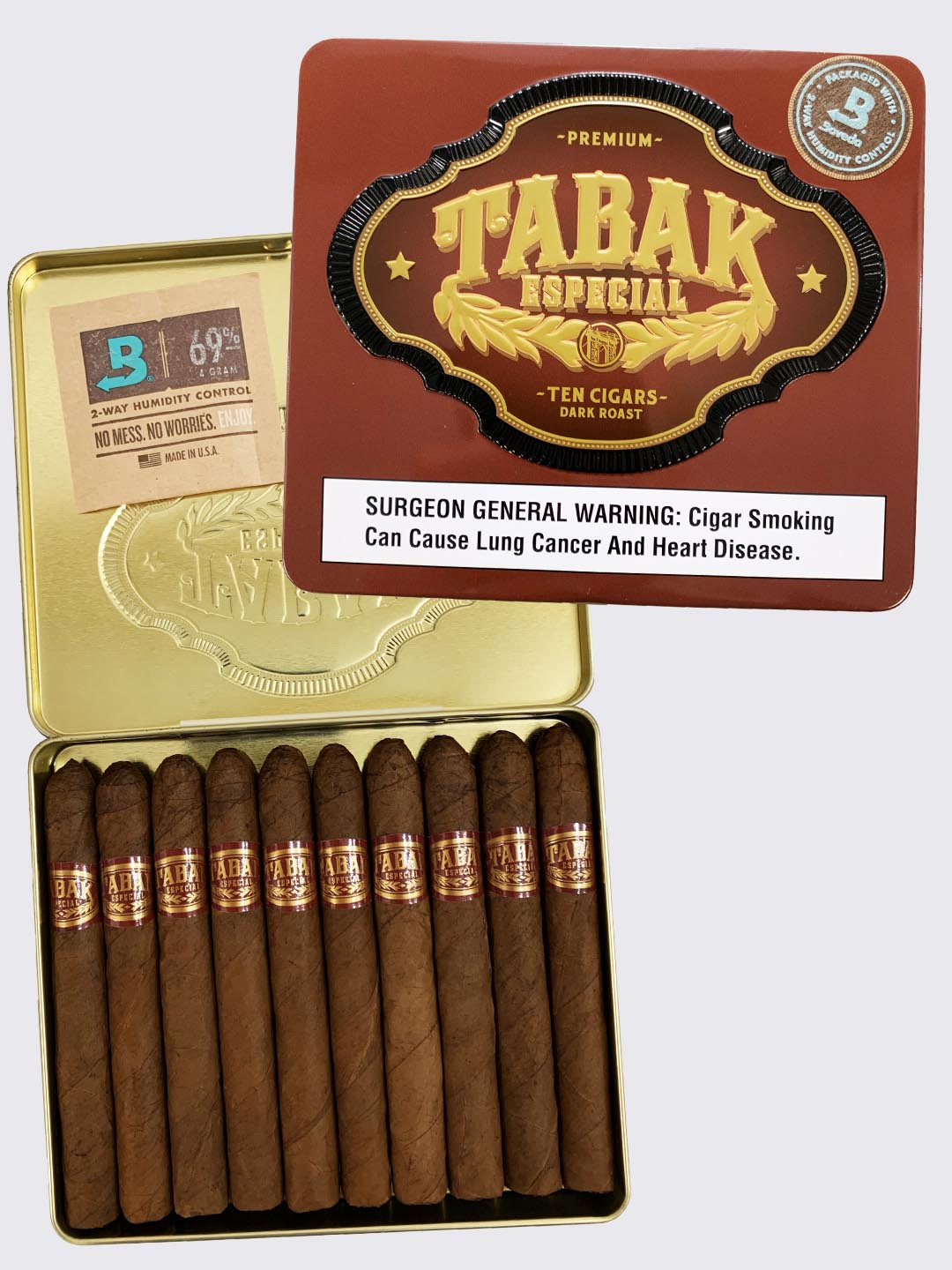 Tabak Especial Cafecita Negra Tin of 10 Cigars Daily