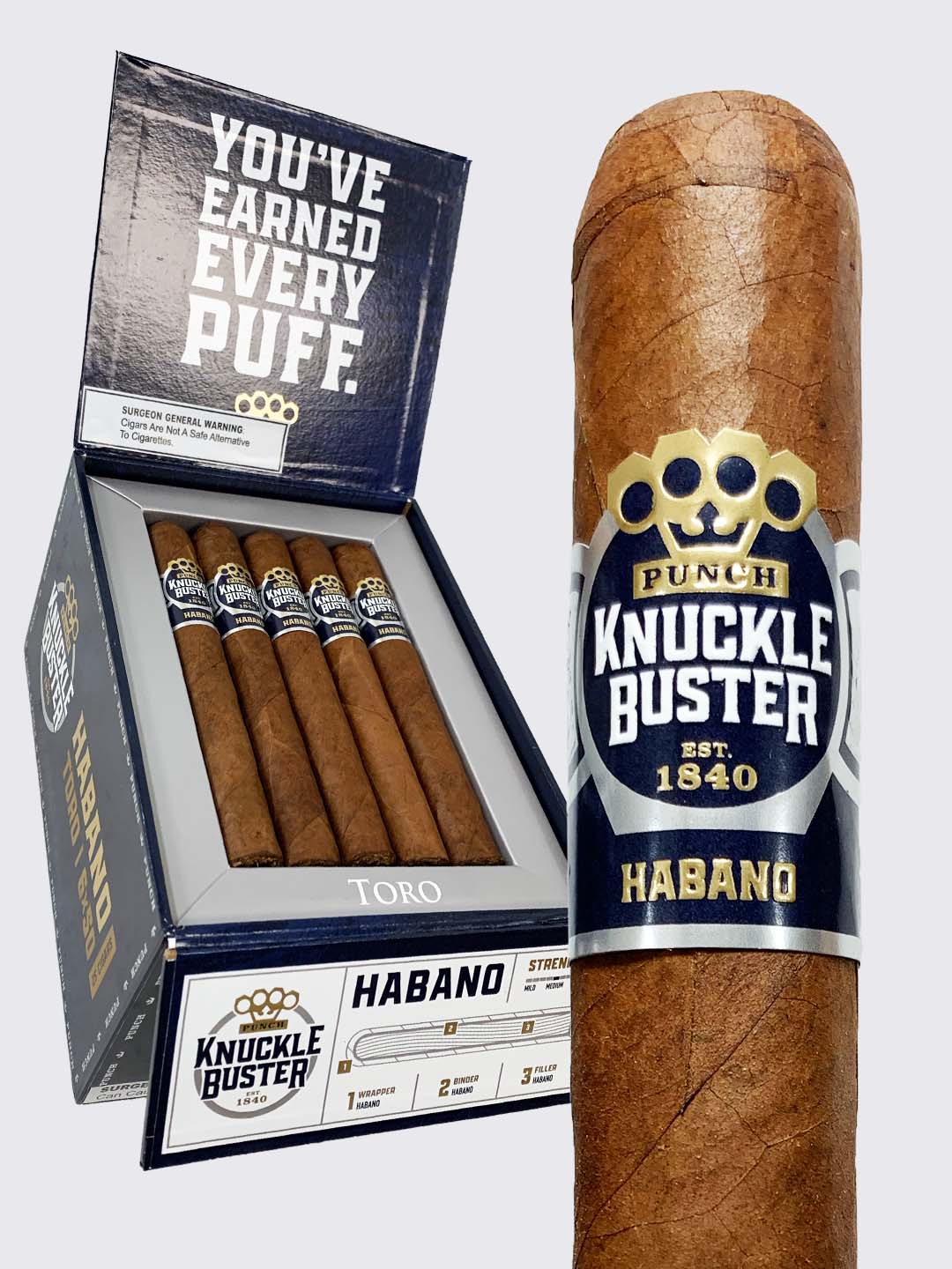 Punch Signature Knuckle Buster Habano Robusto (4.5x52) Cigars Daily
